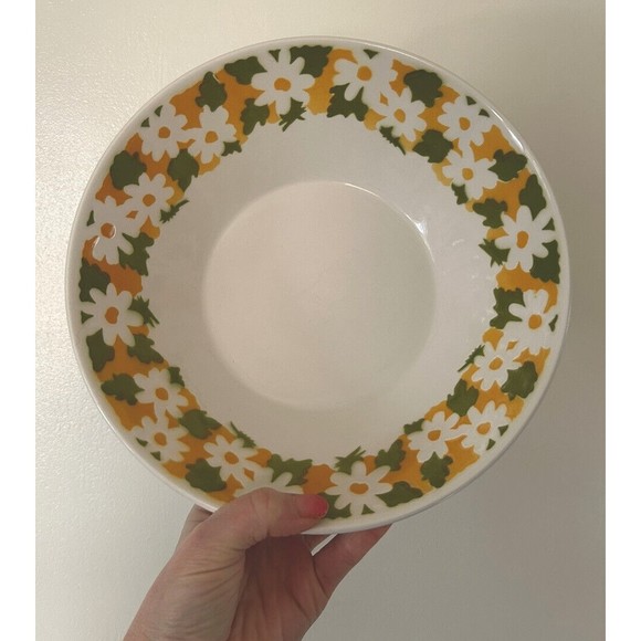 Vtg. 70’s Castlecourt Ironstone Ware “COUNTRY SIDE” Japan SERVING BOWL 9 1/2 in. - Picture 1 of 7